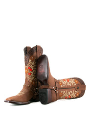 Chelsea Brown Square Toe Cowgirl Boot