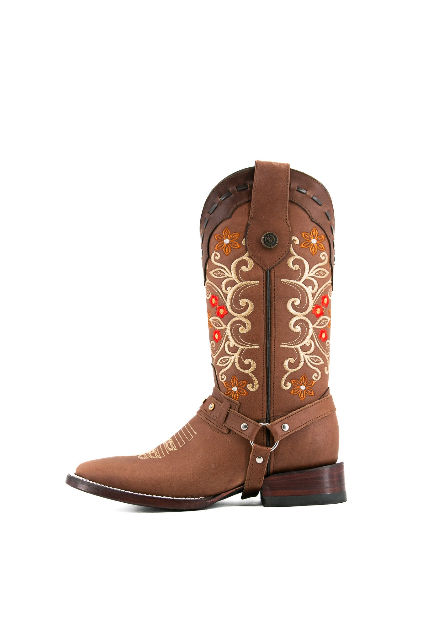 Chelsea Brown Square Toe Cowgirl Boot