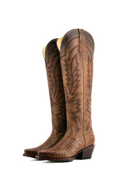 Arabella Lizard Tall Snip Toe Cowgirl Boot