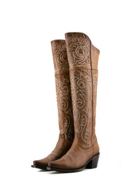 Amour Knee High Snip Toe Cowgirl Boot