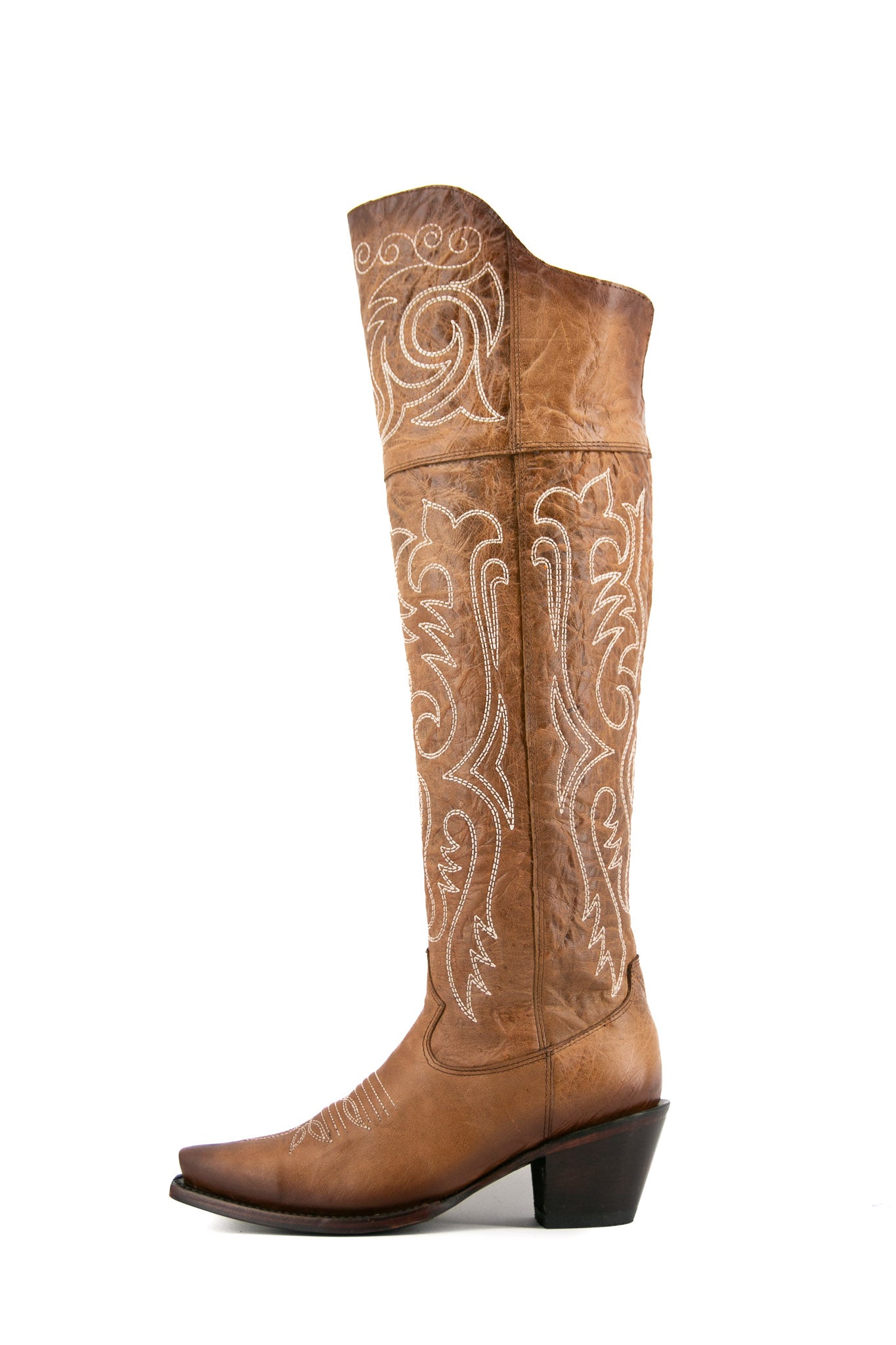 Amour Knee High Snip Toe Cowgirl Boot