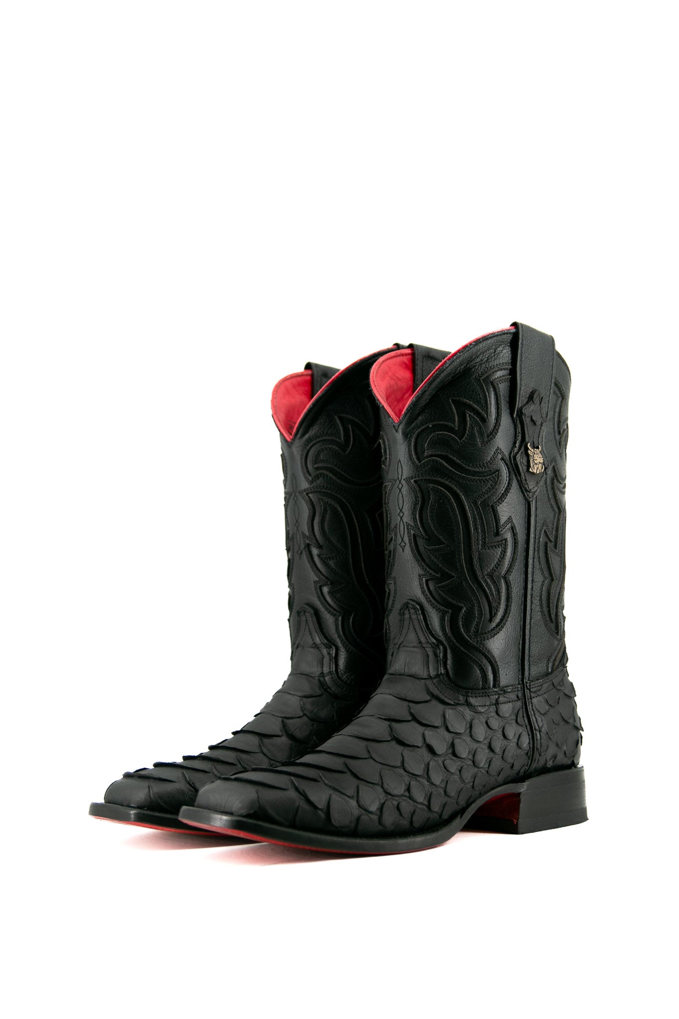 Shelby Python Red Bottom Square Toe Cowboy Boot