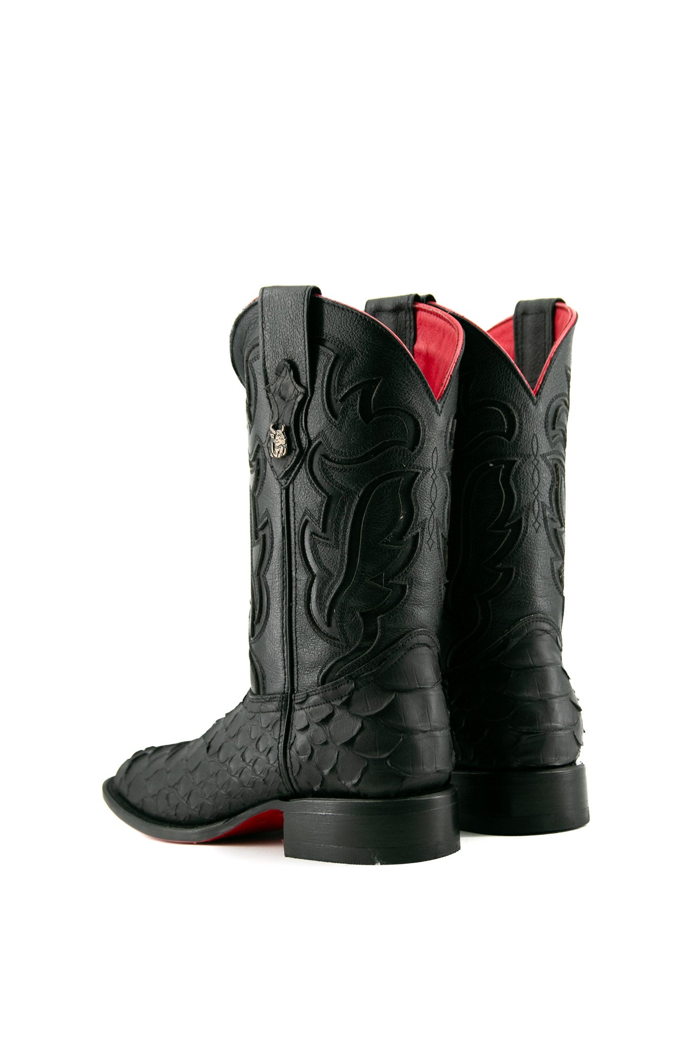 Shelby Python Red Bottom Square Toe Cowboy Boot