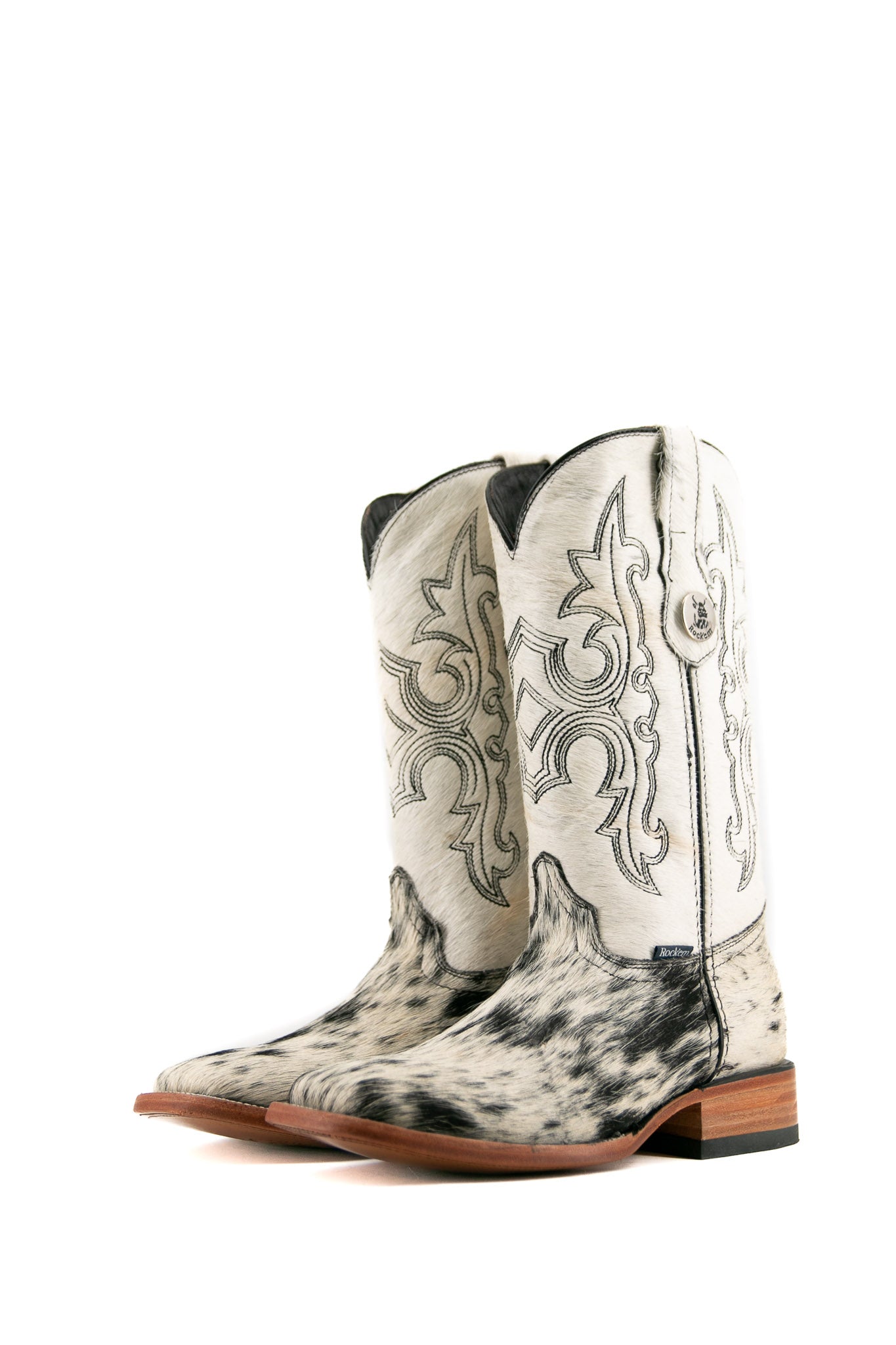 Katherine Square Toe Cowhide Cowgirl Boot Size 9 Box JW44