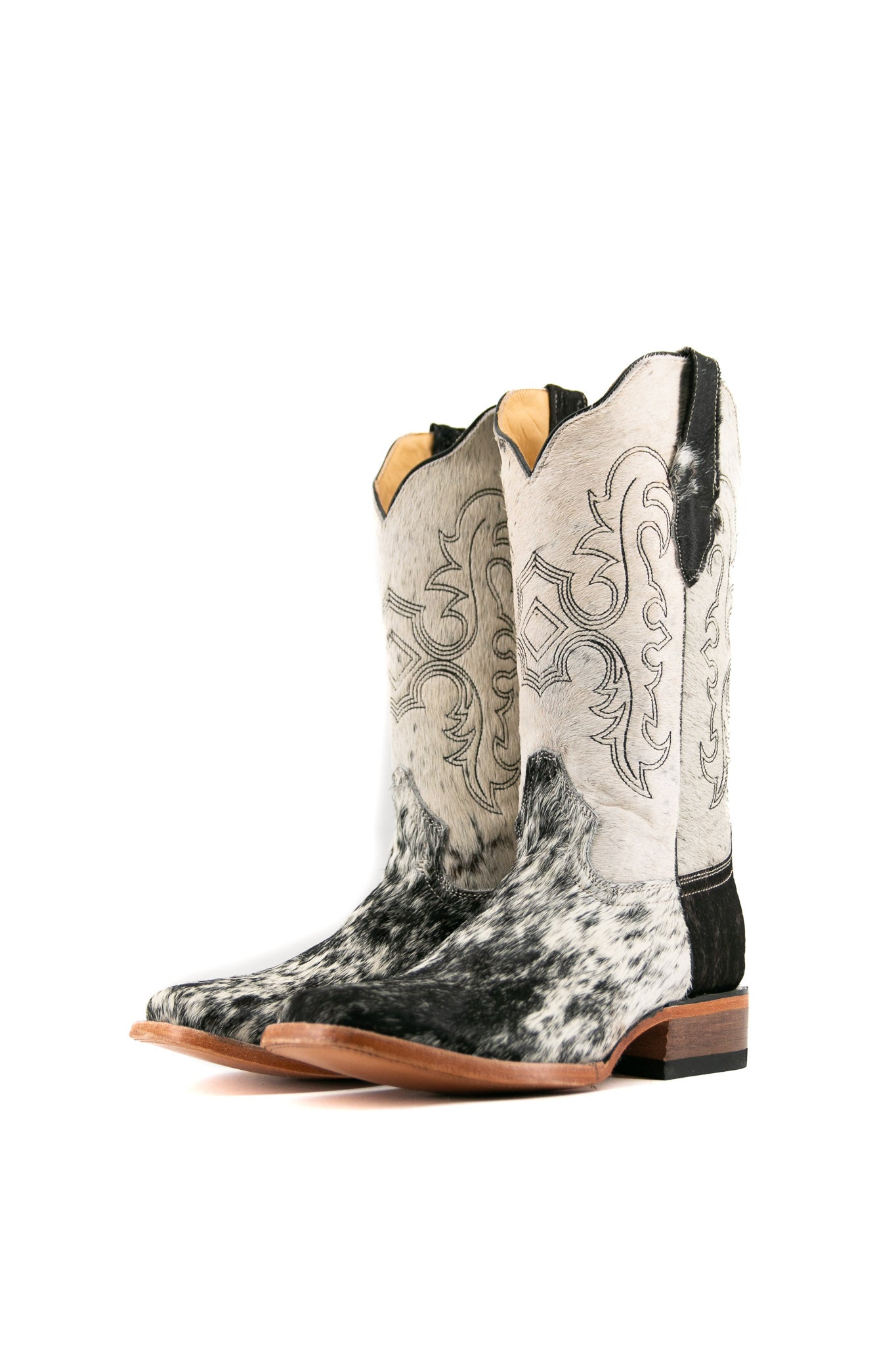 Katherine Square Toe Cowhide Cowgirl Boot Size 8.5 Box JW35