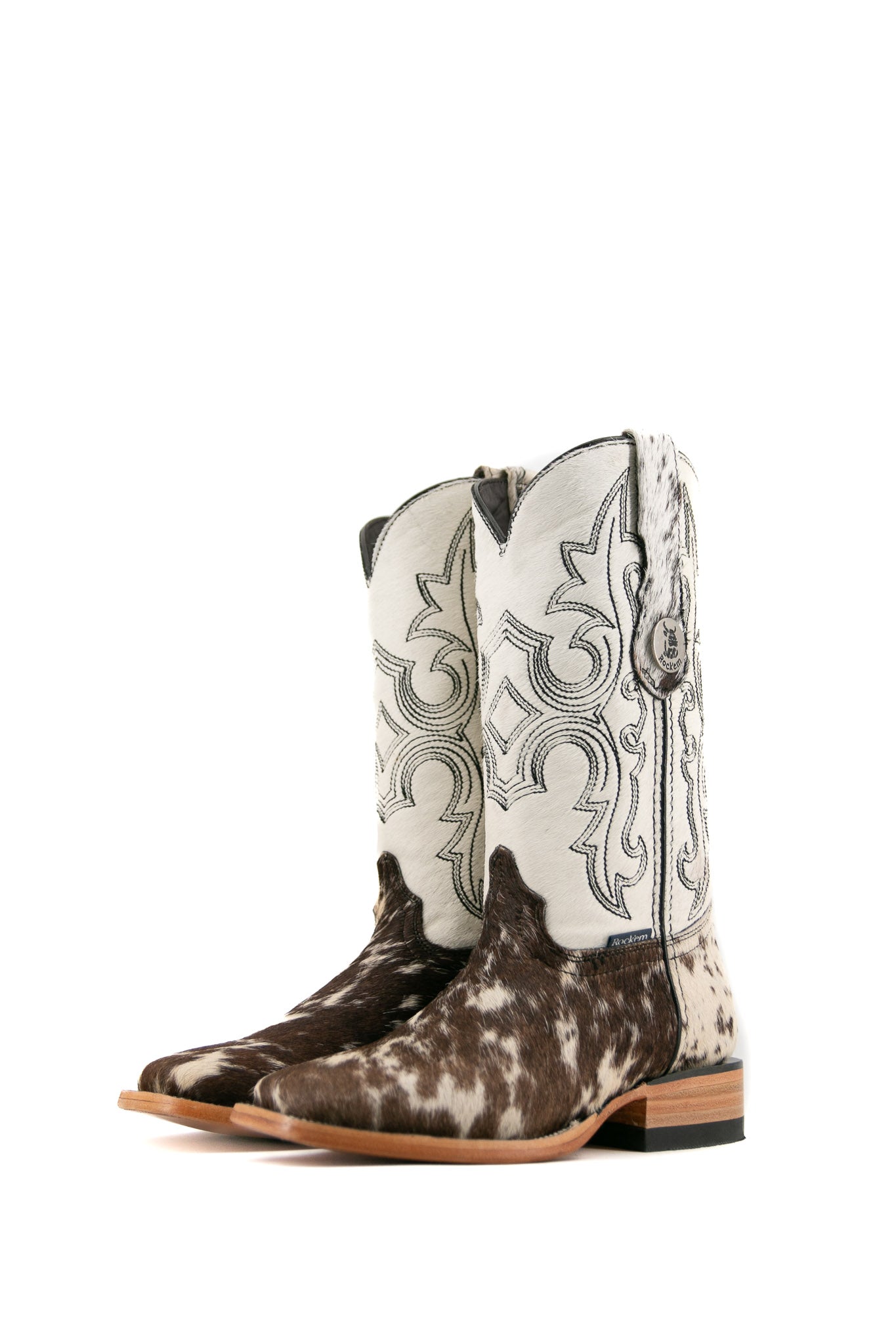 Katherine Square Toe Cowhide Cowgirl Boot Size 5 Box JW2