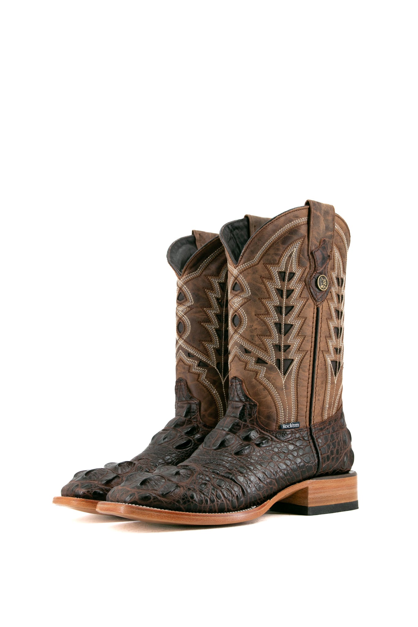 Caiman Jumbo Square Toe Cowboy Boot