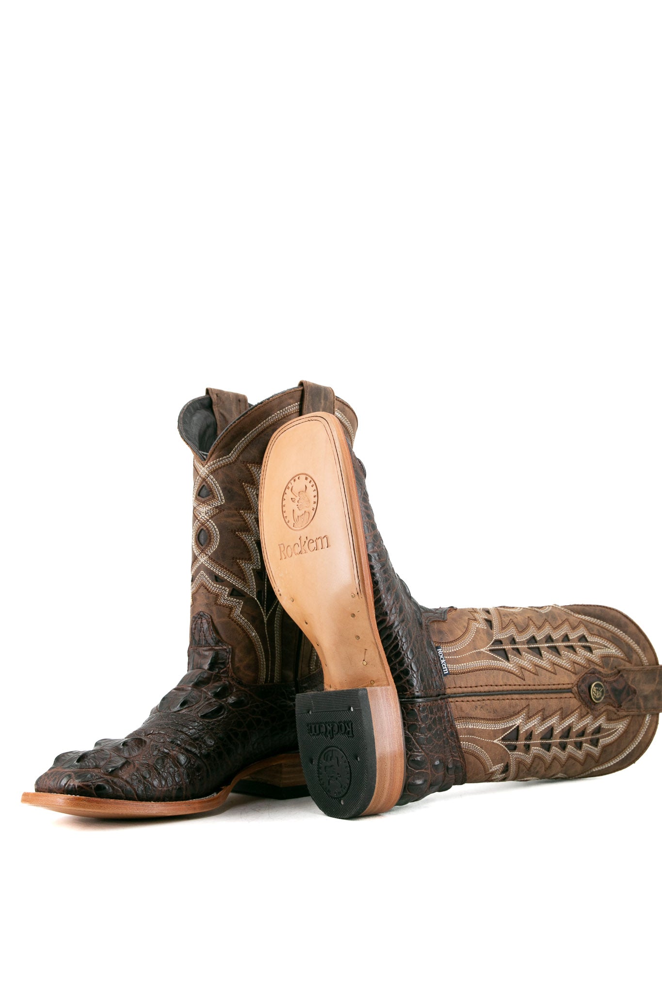 Caiman Jumbo Square Toe Cowboy Boot