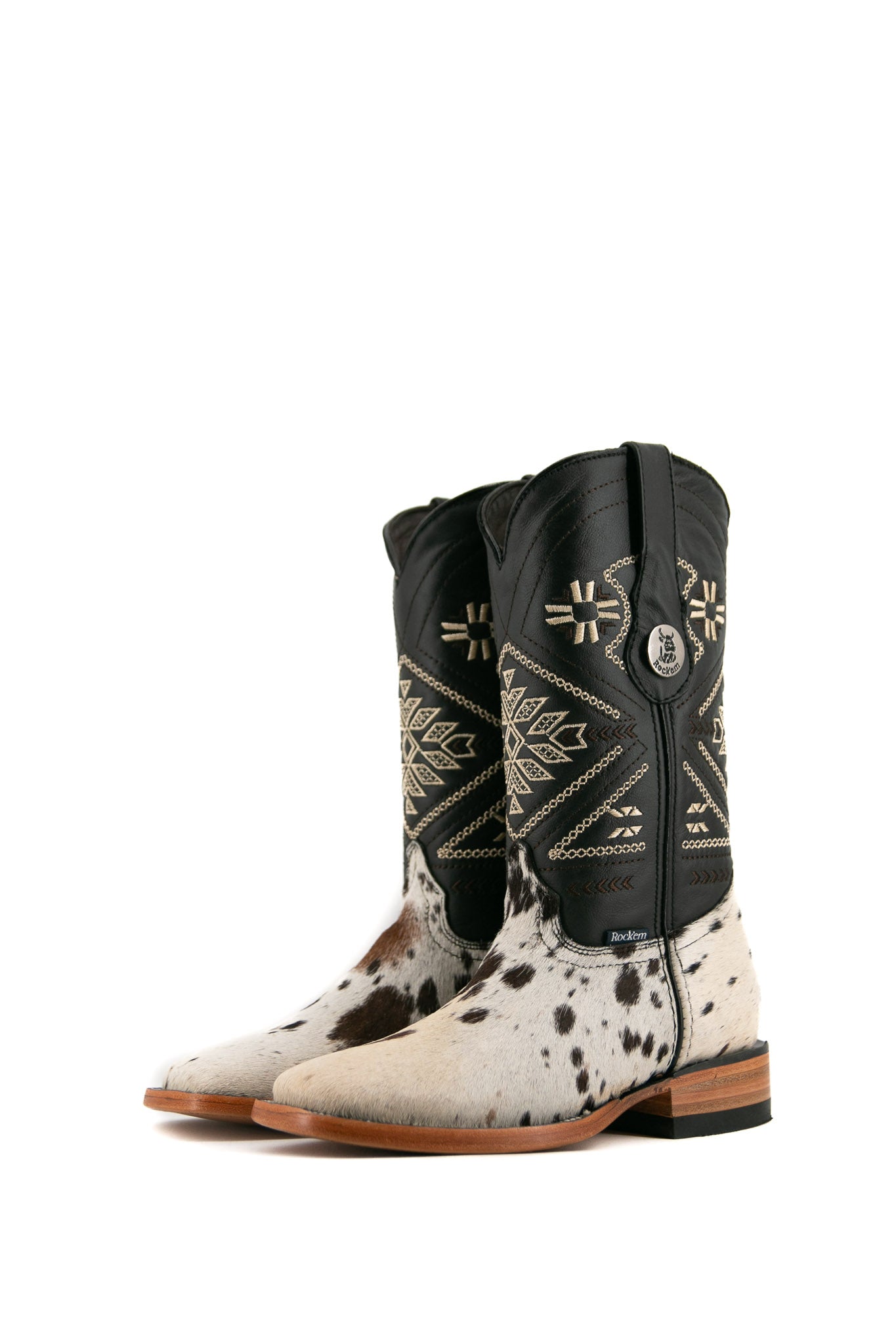 Short Shaft Cowhide Square Toe – Rock'Em
