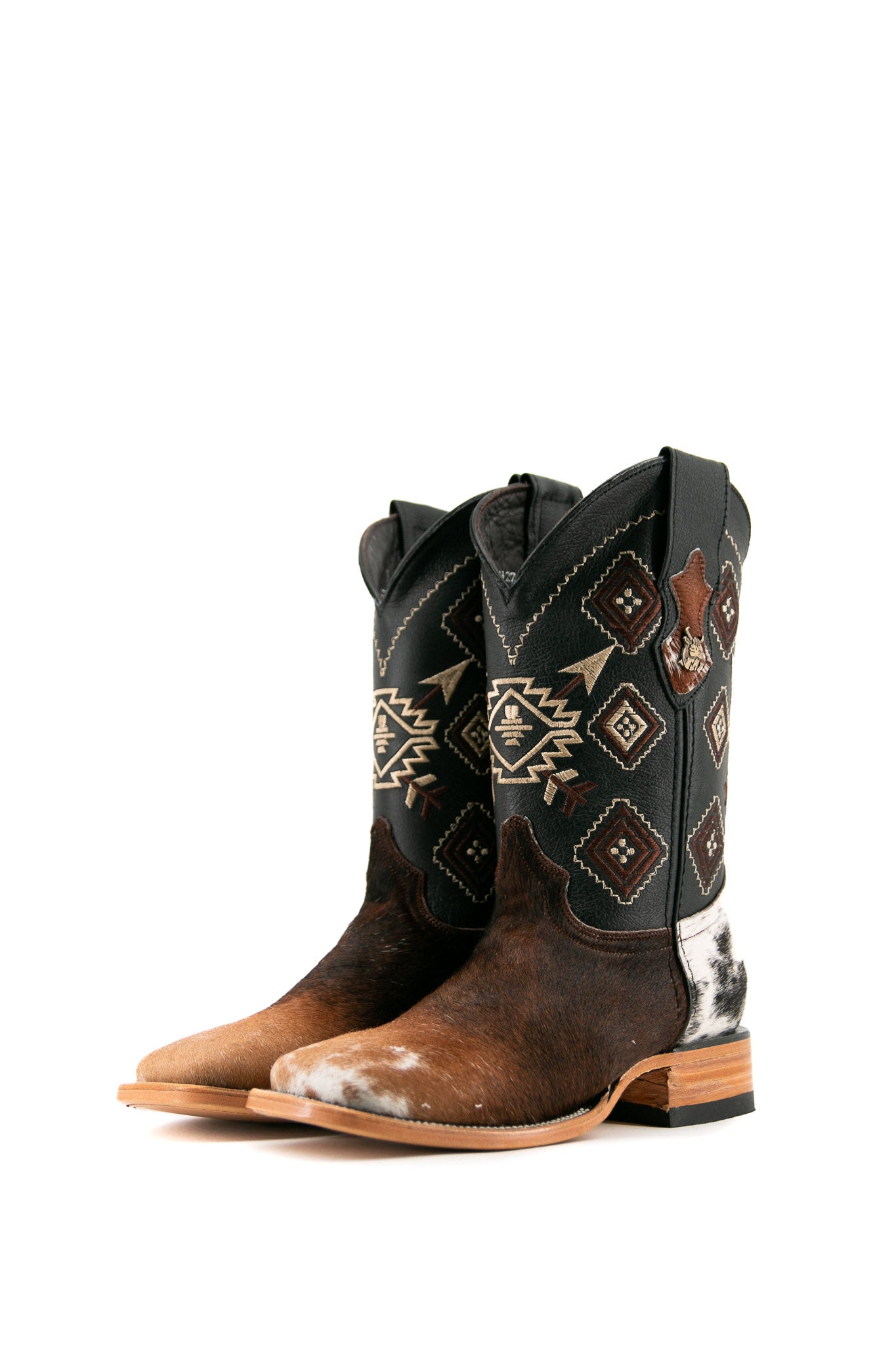 Men's Cowhide Square Toe Cowboy Boot Size 6.5 Box JM2