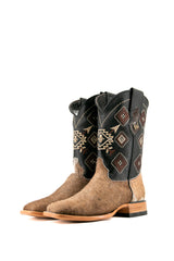 Men's Cowhide Square Toe Cowboy Boot Size 7.5 Box JM7 FINAL SALE