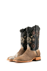 Men's Cowhide Square Toe Cowboy Boot Size 7.5 Box JM6 FINAL SALE