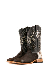 Men's Cowhide Square Toe Cowboy Boot Size 7.5 Box JM5 FINAL SALE