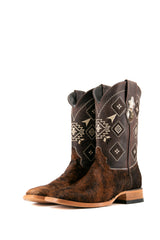 Men's Cowhide Square Toe Cowboy Boot Size 7 Box JM41 FINAL SALE