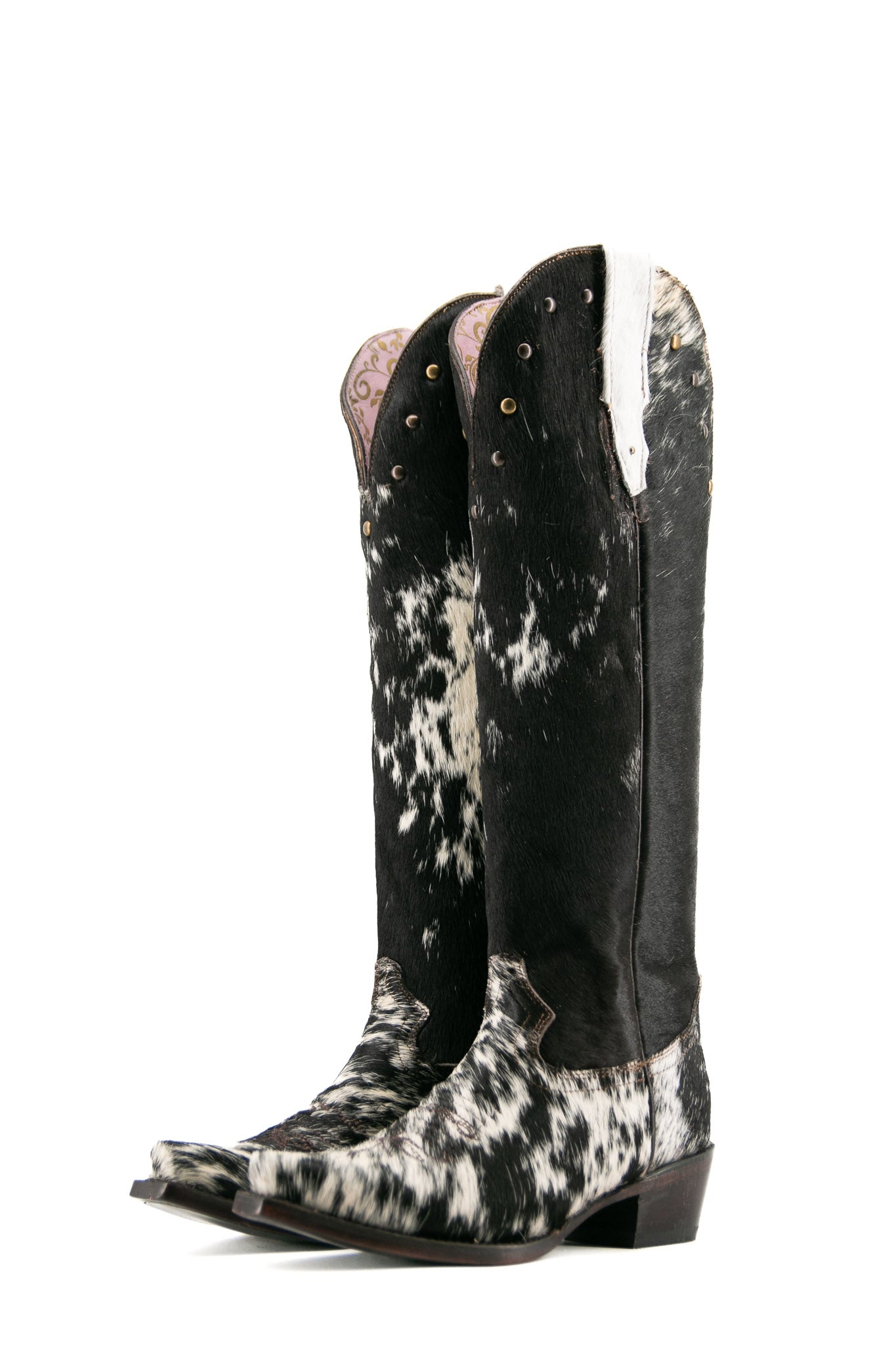 Women's Tall Cowhide Snip Toe Cowgirl Boot Size 6.5 Box JW144