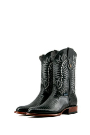 Lizard Round Toe Cowboy Boot