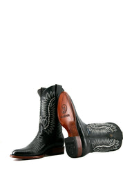 Lizard Round Toe Cowboy Boot