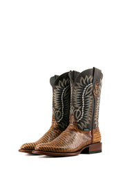 Lizard Round Toe Cowboy Boot