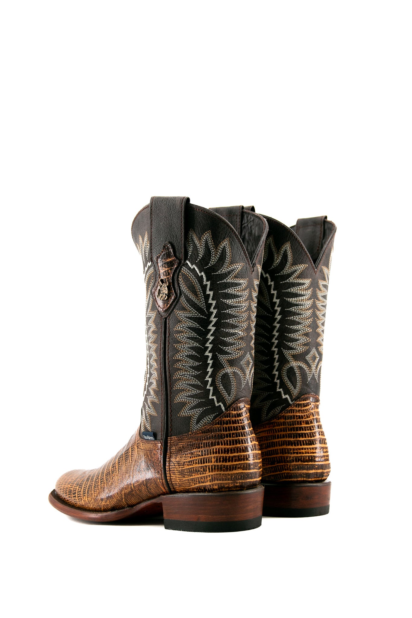 Lizard Round Toe Cowboy Boot