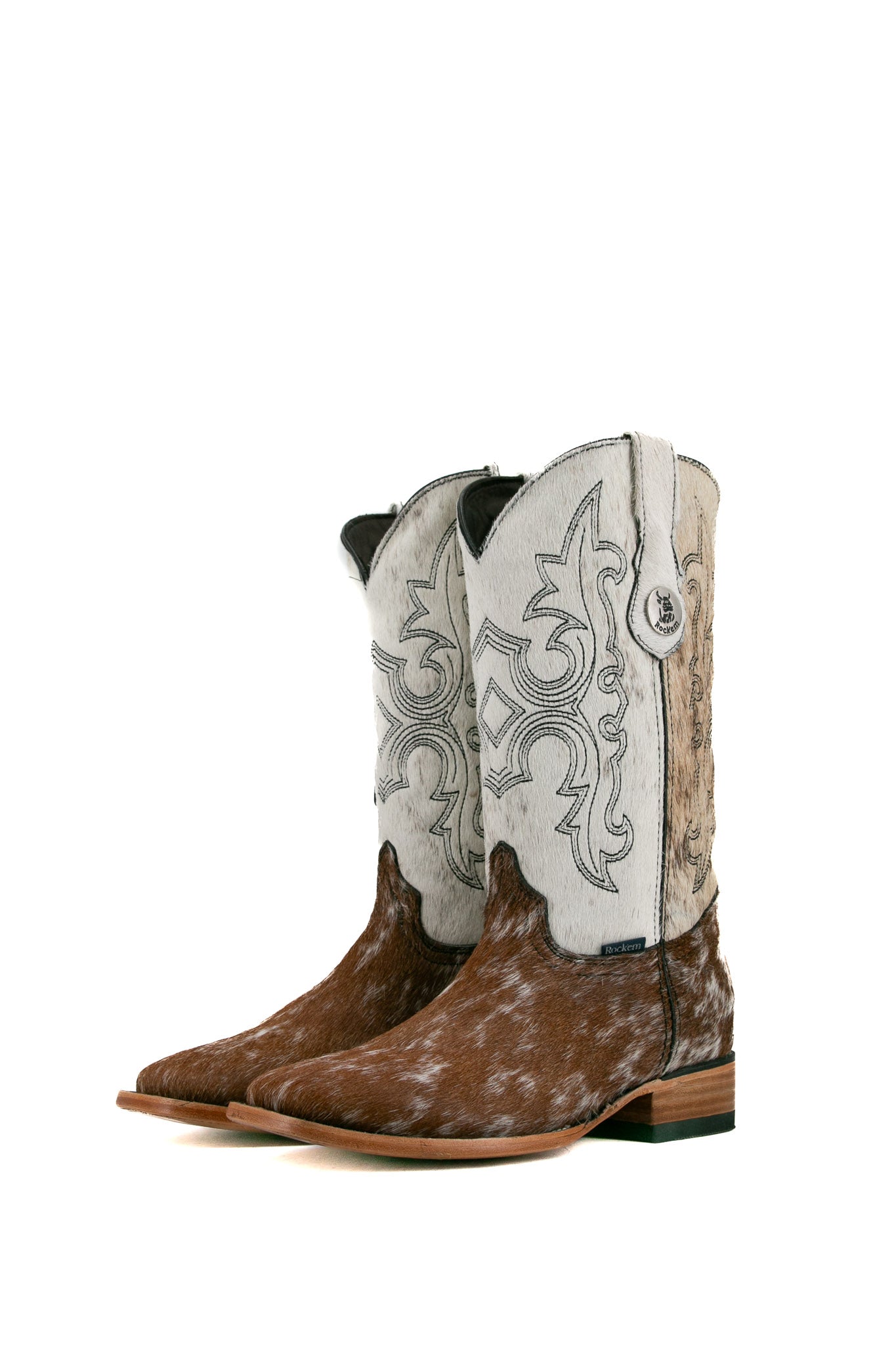 Katherine Cowhide Square Toe Cowgirl Boot Size 9 Box KF2 FINAL SALE