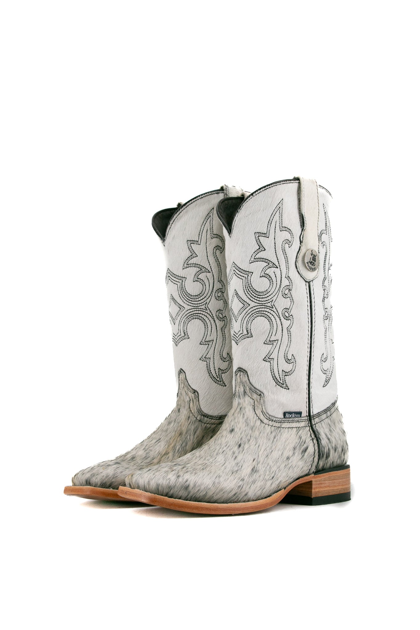 Katherine Cowhide Square Toe Cowgirl Boot Size 9 Box KF4 FINAL SALE