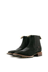Bessero Rubber Bull Neck Square Toe Men's Ankle Boot