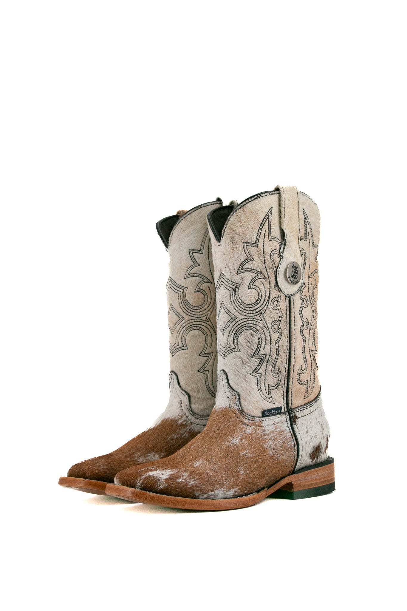 Katherine Cowhide Square Toe Cowgirl Boot Size 6 Box KF34 FINAL SALE