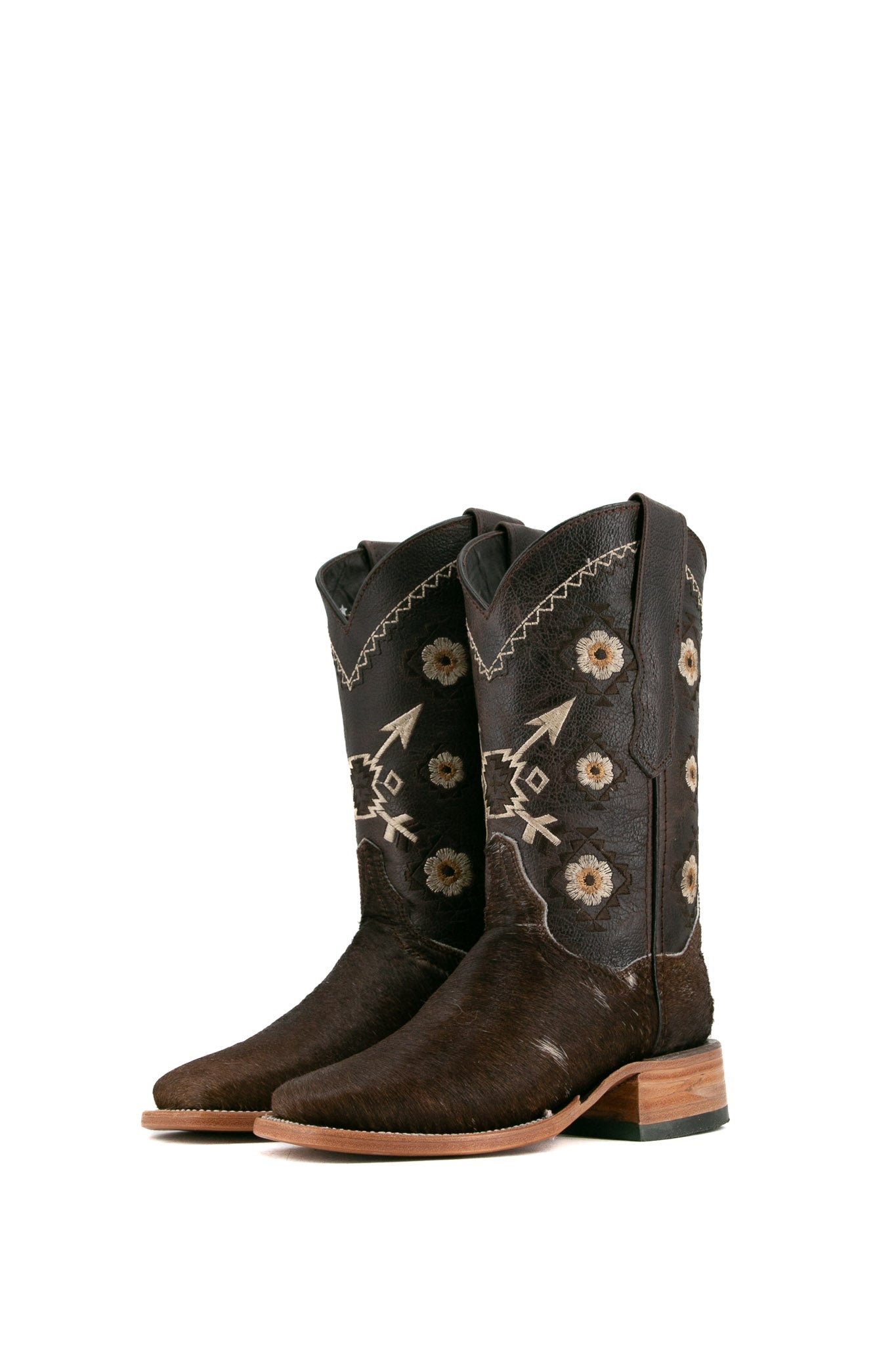 Women's Cowhide Square Toe Cowgirl Boot Size 5 Box JF1 FINAL SALE