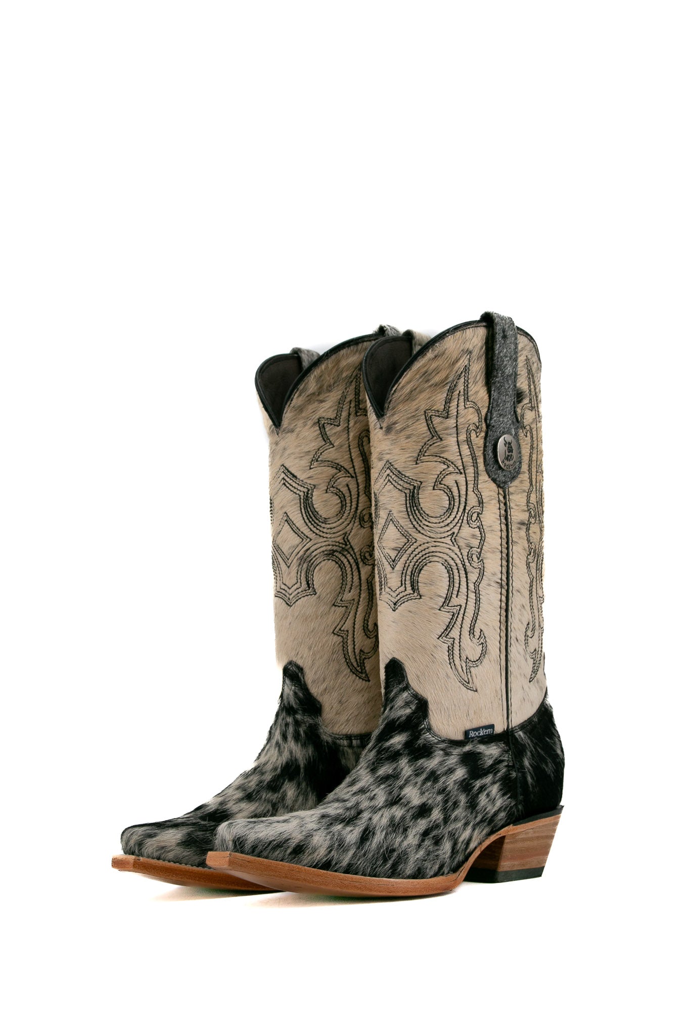 Katherine Cowhide Snip Toe Cowgirl Boot Size 9.5 Box RF48  FINAL SALE