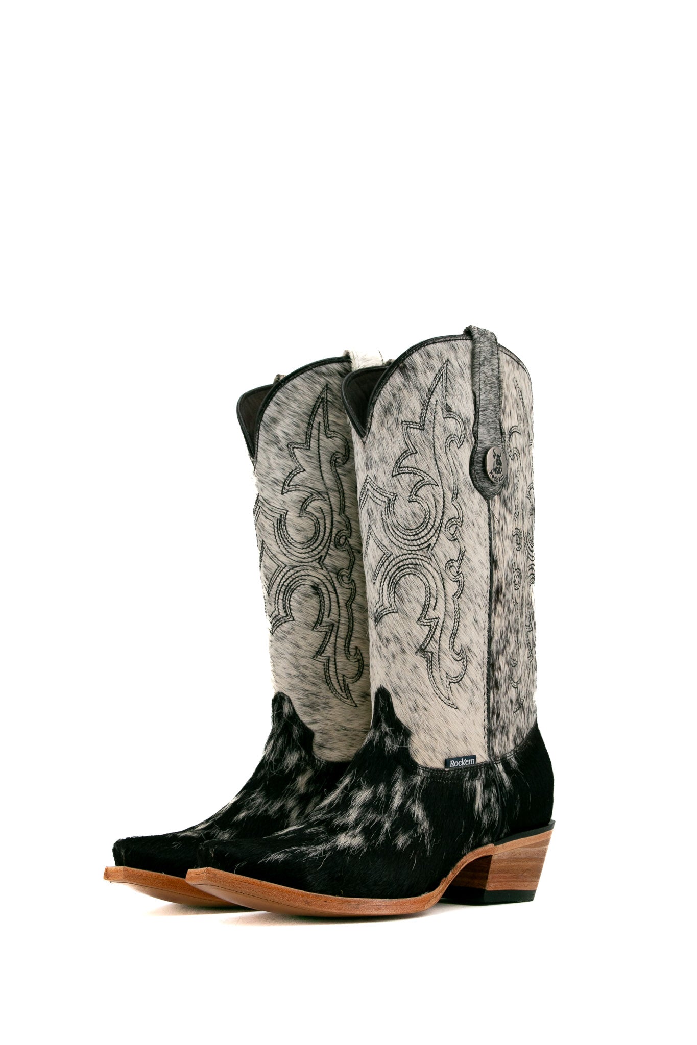 Katherine Cowhide Snip Toe Cowgirl Boot Size 9 Box RF43 FINAL SALE