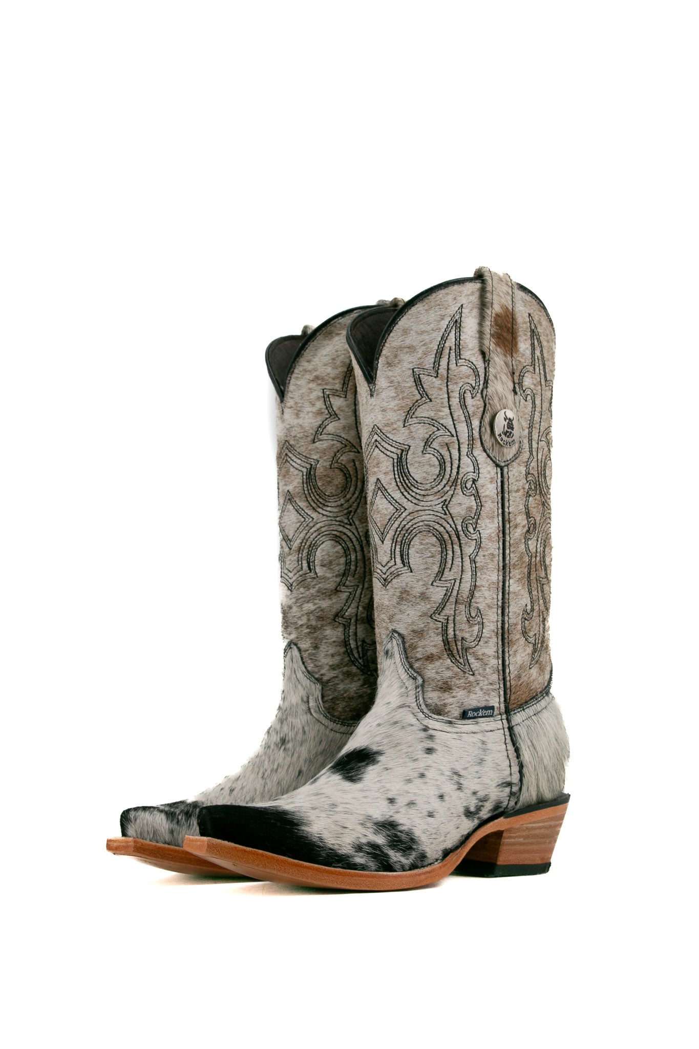 Katherine Cowhide Snip Toe Cowgirl Boot Size 8.5 Box RF39 FINAL SALE