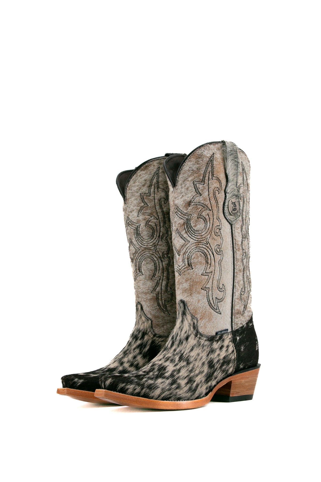 Katherine Cowhide Snip Toe Cowgirl Boot Size 8 Box RF32 FINAL SALE