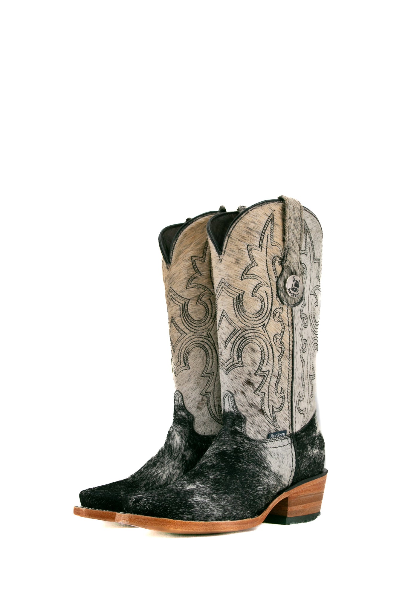 Katherine Cowhide Snip Toe Cowgirl Boot Size 5 Box RF1 FINAL SALE