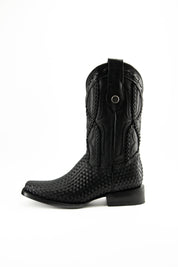 Tejido Pull Up Rodeo Cowboy Boots