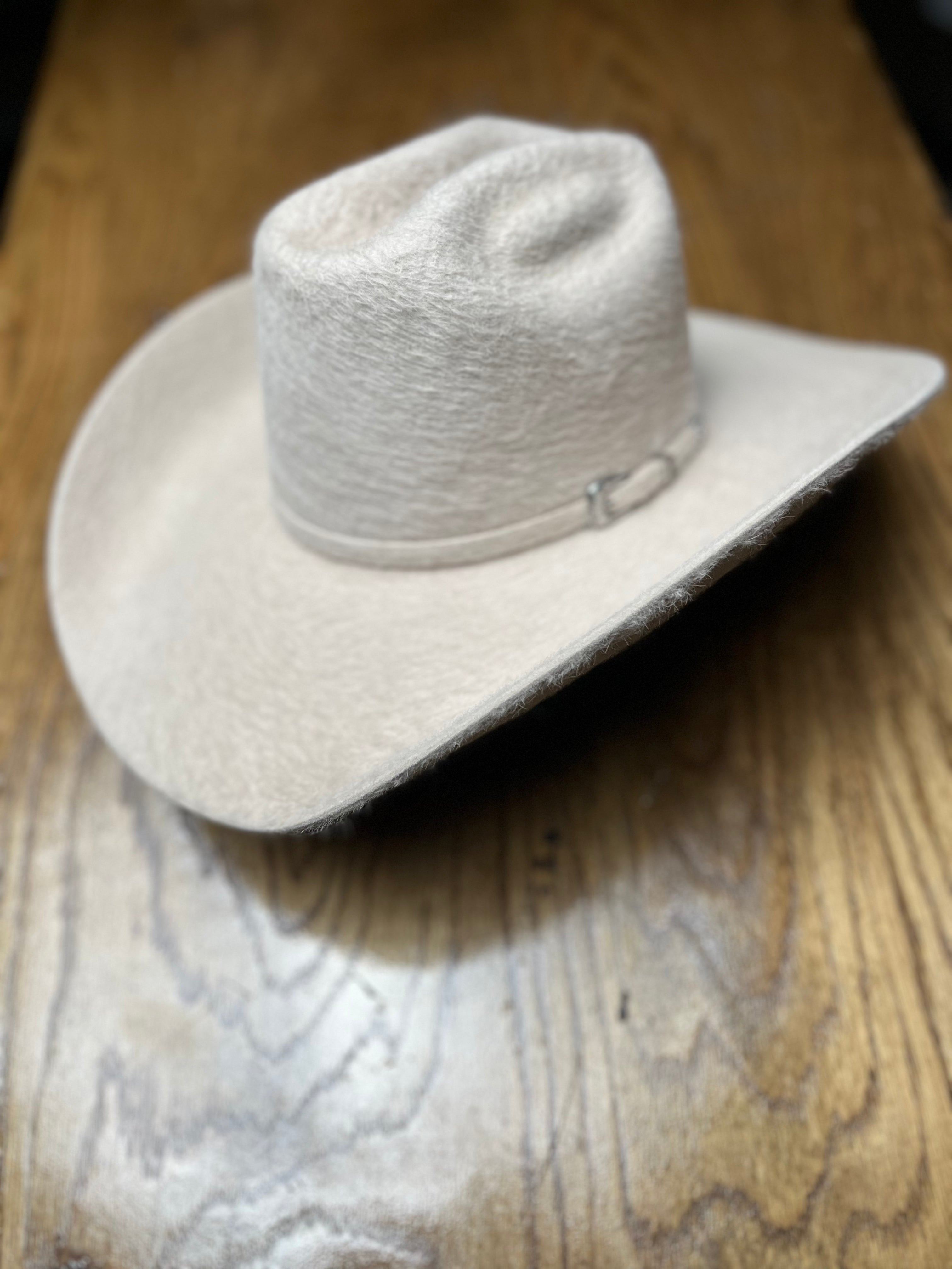 Rock'em 10X Silverbelly Grizzly Fur Open Crown Felt Cowboy Hat