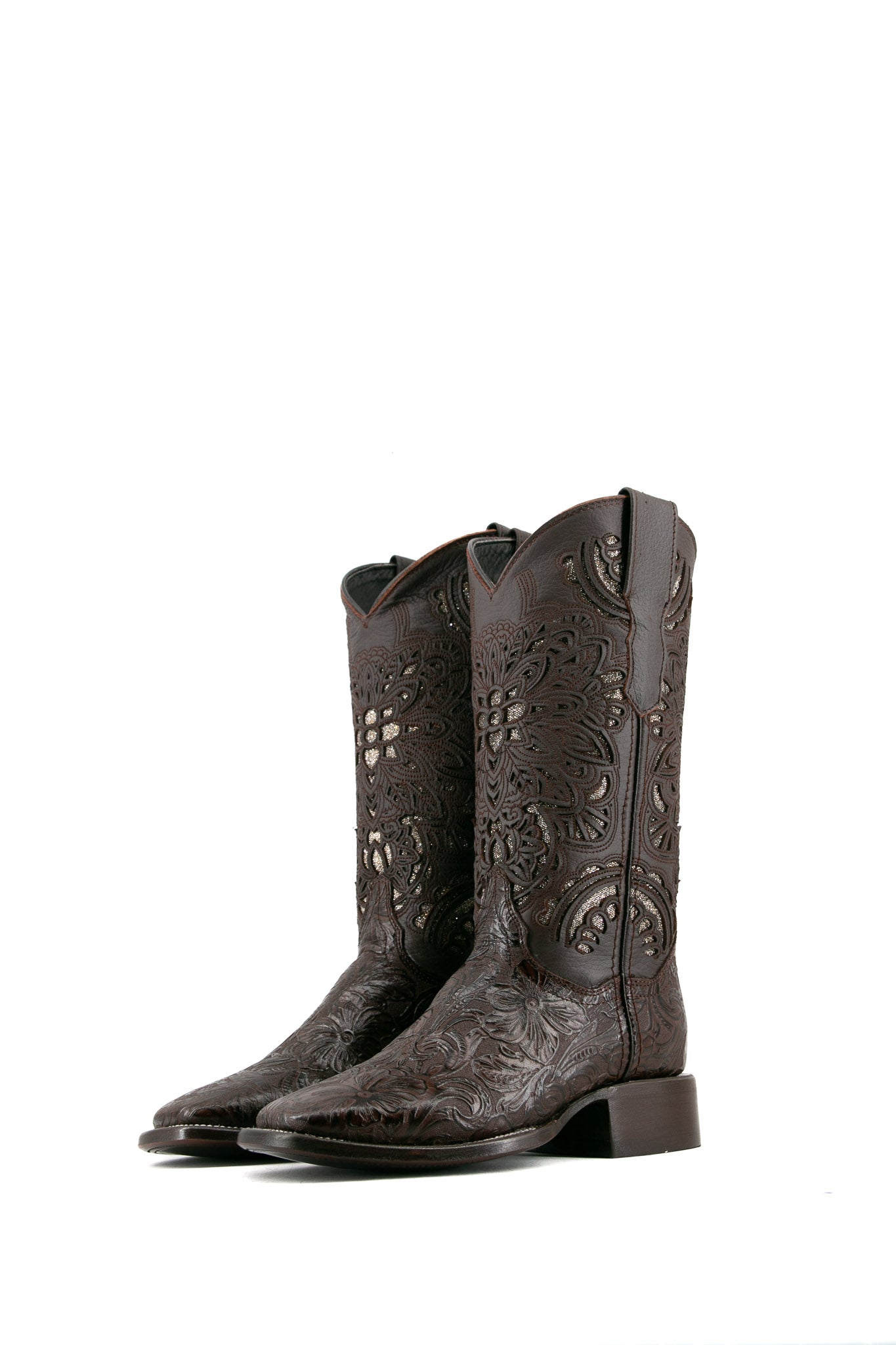 Celine Cincelado Square Toe Cowgirl Boot