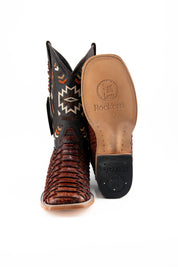 Clon Piton Mega Square Toe Cowboy Boots