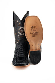 Clon Piton Mega Square Toe Cowboy Boots