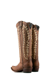 Alexa Brown Tall Snip Toe Cowgirl Boot