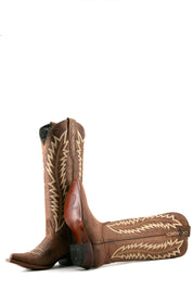 Alexa Brown Tall Snip Toe Cowgirl Boot