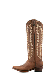 Alexa Brown Tall Snip Toe Cowgirl Boot