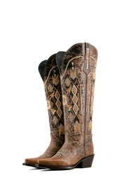 Azteck Edition Wide Calf Friendly Tall Snip Toe Cowgirl Boots