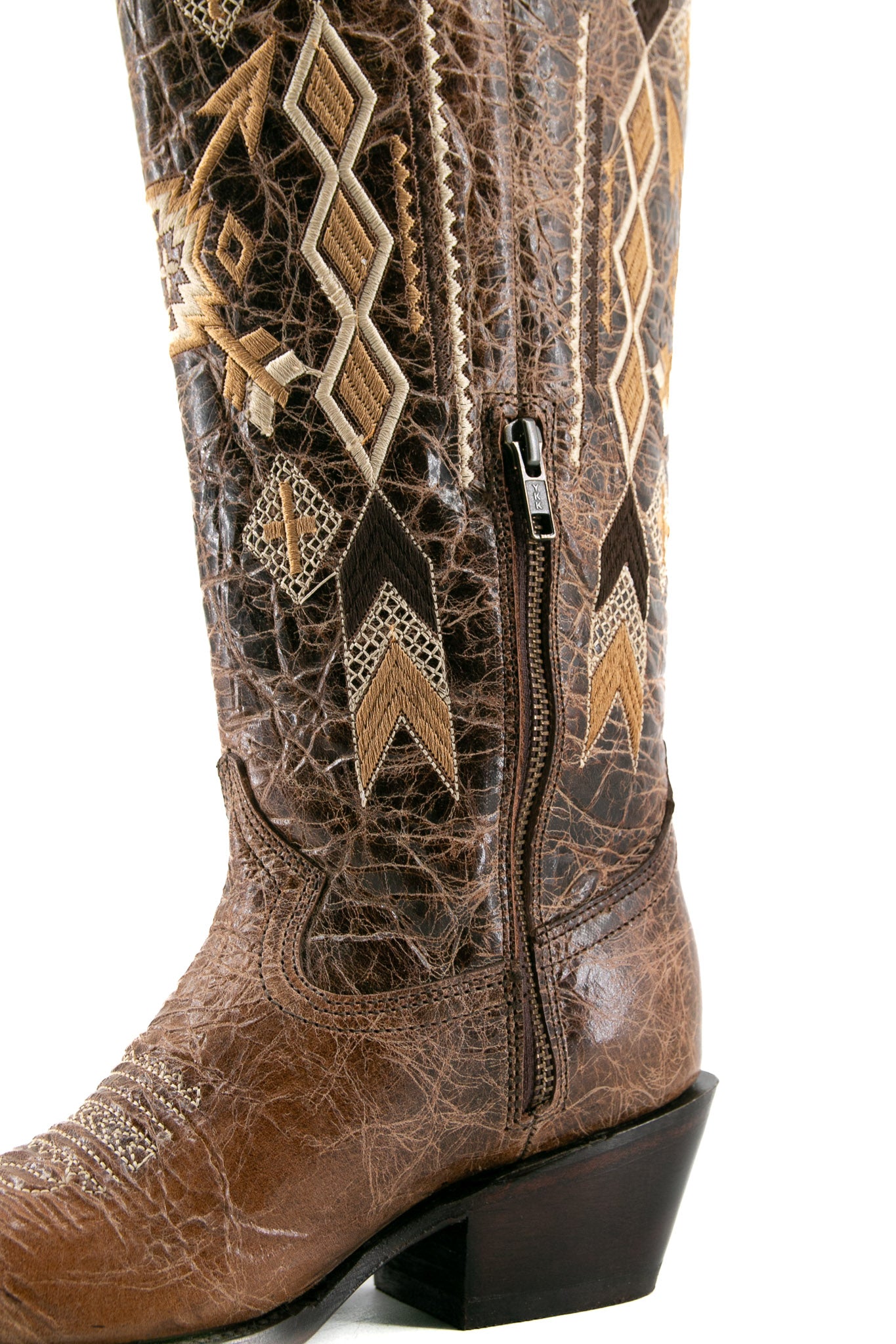 Azteck Edition Wide Calf Friendly Tall Snip Toe Cowgirl Boots