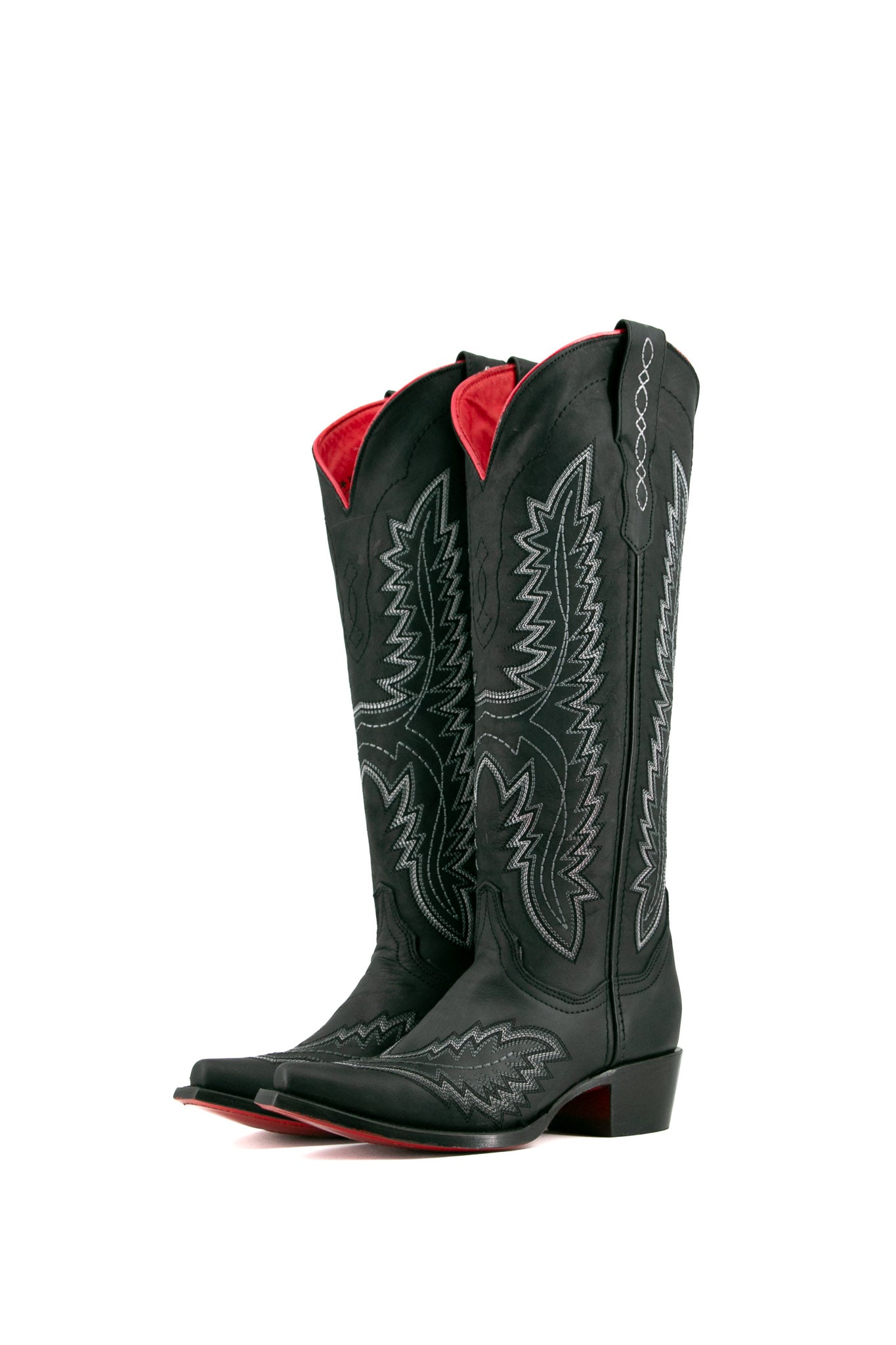 Red bottom black boots deals