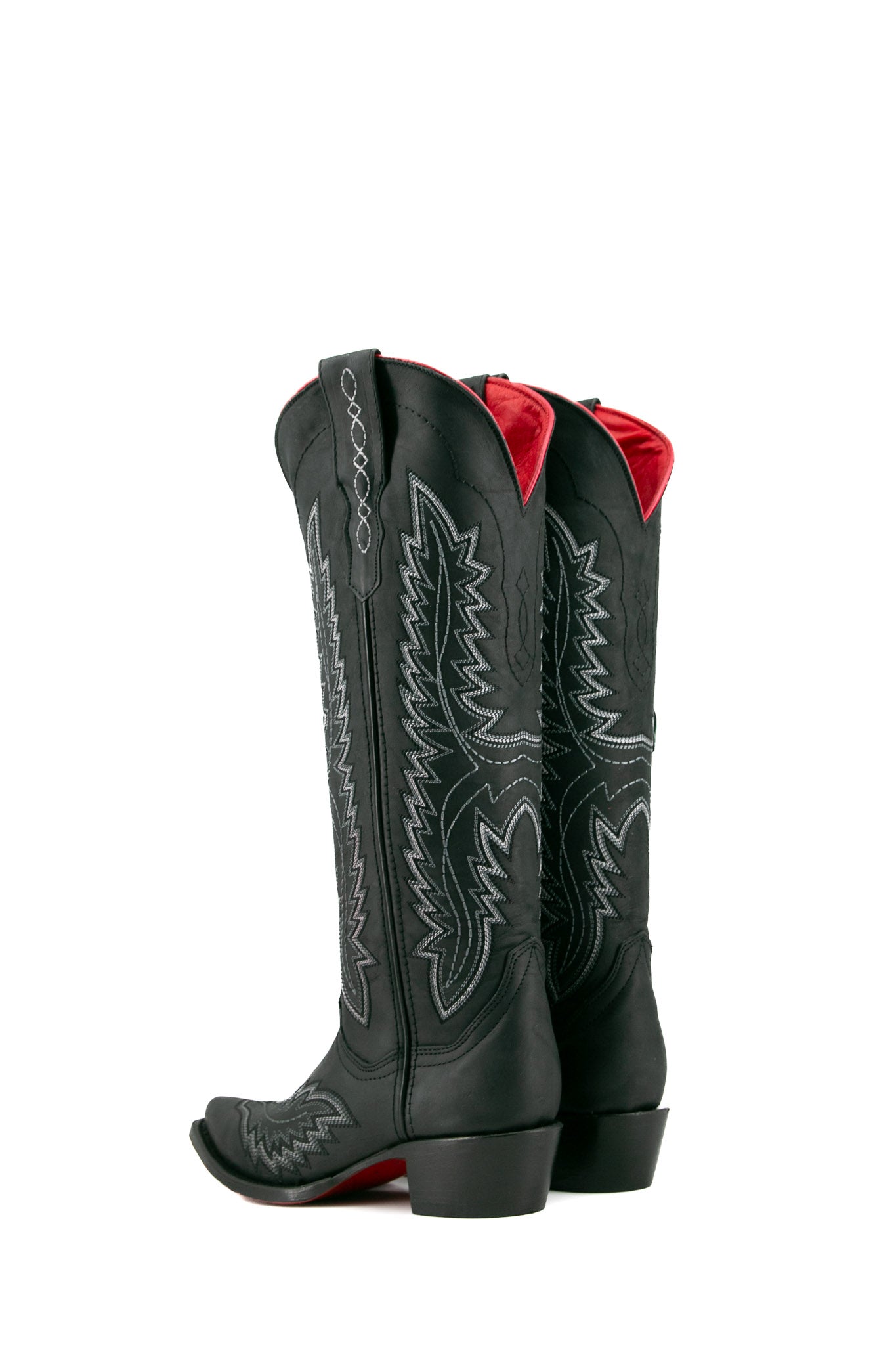 Romina Red Bottom Tall Snip Toe Cowgirl Boot