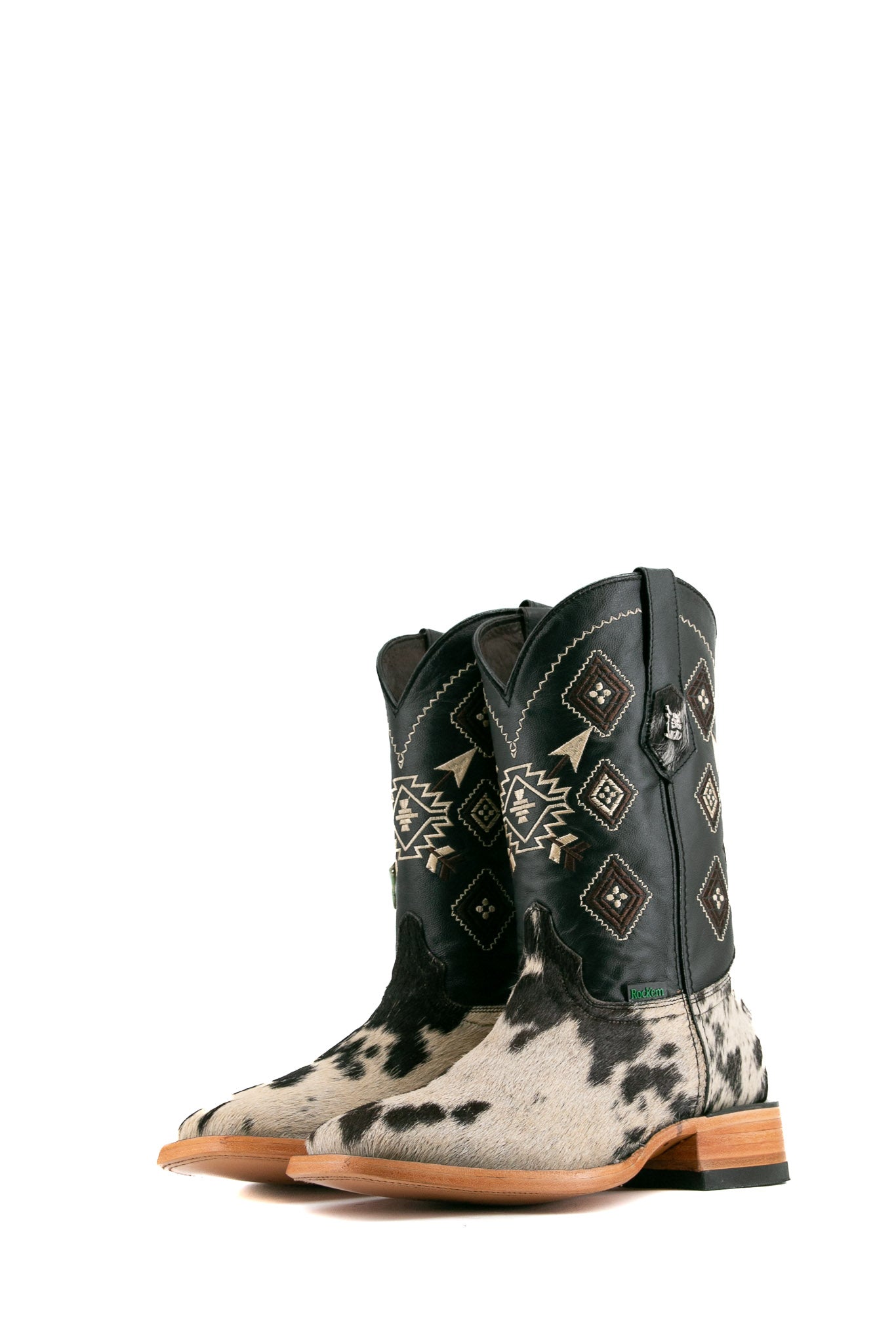 Men's Cowhide Square Toe Cowboy Boot Size 9 Box GM21