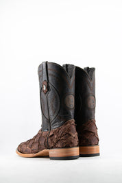 Exotic Fish Square Toe Cowboy Boot