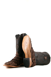 Exotic Fish Square Toe Cowboy Boot