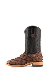 Exotic Fish Square Toe Cowboy Boot