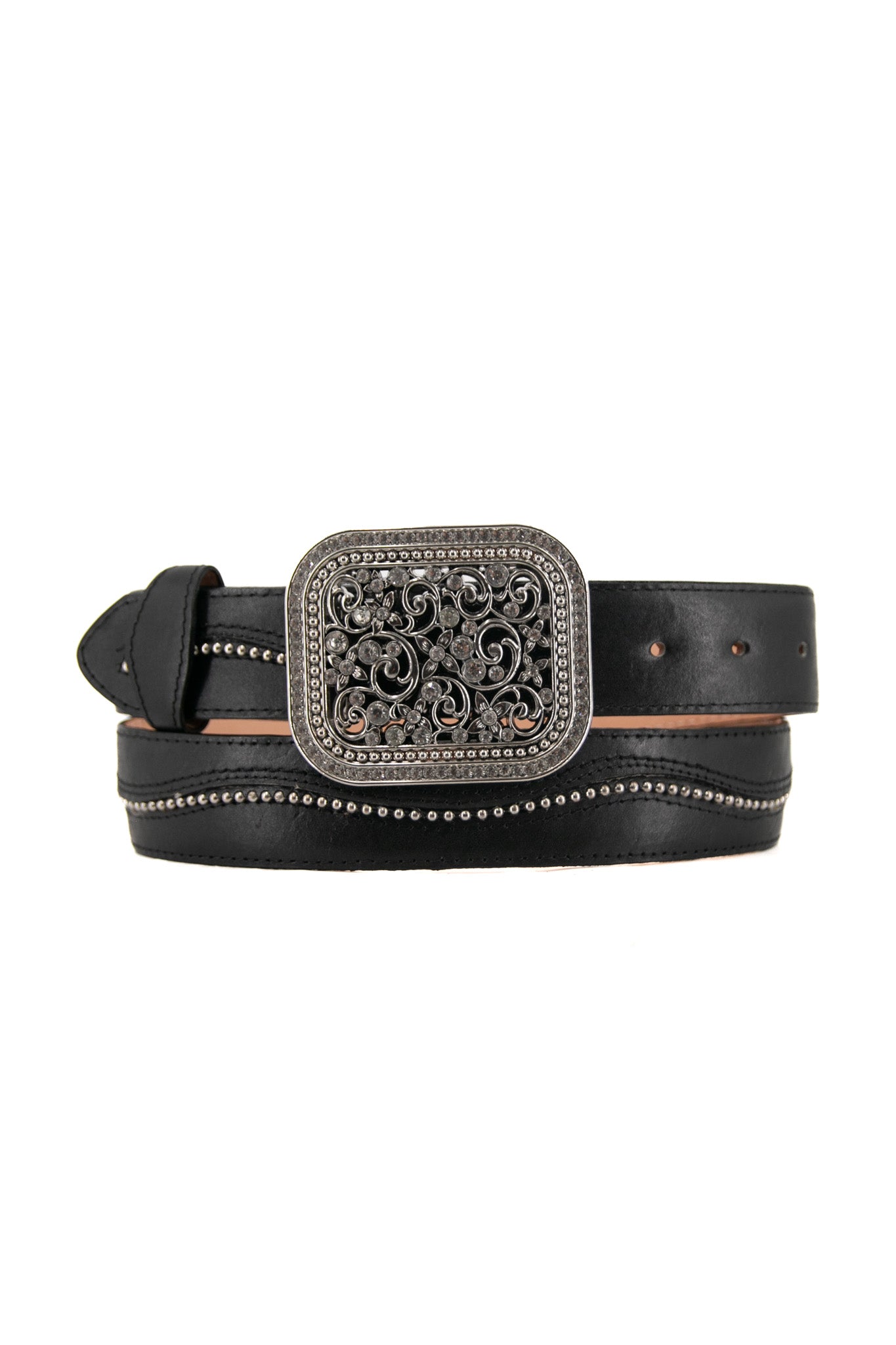 Ava Rhinestone Buckle Cowgirl Belt